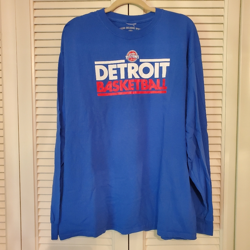 Detroit Pistons Basketball Long-Sleeved Shirt XL